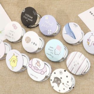 Gương Mini 2 Mặt Vuông Tròn