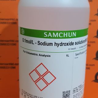 Dung dịch chuẩn NaOH 0.1M samchun Hàn Quốc, NaOH 0.1N ( N/10) Samchun, Dung dịch chuẩn Sodium hydroxit, Xút giá sỉ