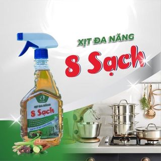 Xịt đa năng thảo dược 8 sạch An Thái Hưng, kháng khuẩn, làm sạch, khử mùi, xua đuổi côn trùng