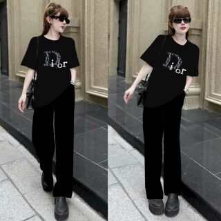 Sét bộ ống rộng thêu