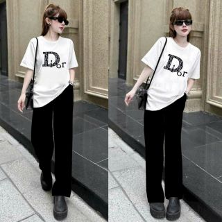 Sét bộ ống rộng thêu