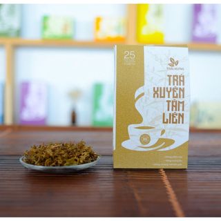 Trà Xuyên Tâm Liên THÁI HƯNG 25 túi lọc 5g Thanh nhiệt, Giải độc, Giải cảm, cúm, ho