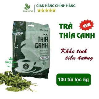 Trà Thìa canh Thái Hưng - New- Bịch 100 túi lọc 5g Giảm và ổn định đường huyết, Giảm mỡ máu