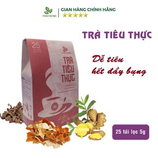 Trà tiêu thực Thái Hưng (Hộp 25 túi lọc 5g) dễ tiêu, hết đầy bụng, nhuận tràng, thải độc, giảm béo