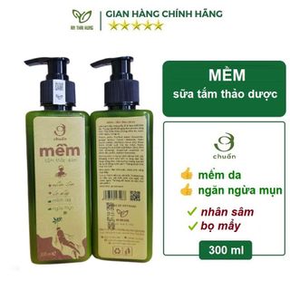 MỀM - Sữa tắm thảo dược AN THÁI HƯNG [Ơ chuẩn] 300ml mềm, mịn da, ngăn ngừa mụn, ngứa, trứng cá