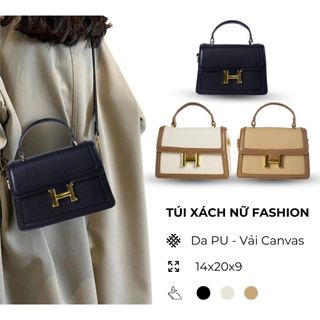 Mẫu túi xách nữ có chèn thêm H đẹp, có 5 màu khác nhau dễ dàng lựa chọn