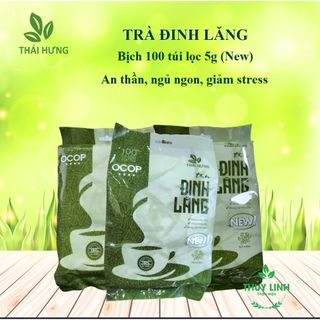 Trà Đinh lăng THÁI HƯNG (New) An thần, ngủ ngon, giảm stress - Bịch 100 túi lọc 5g