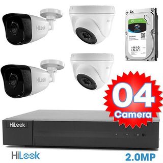 Bộ 4 Mắt Camera HILOOK 2.0mp giá sỉ