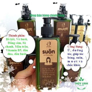 Dầu Xả thảo dược SUÔN 300ml dưỡng tóc, giúp tóc suôn mềm, chắc khỏe, ngăn ngừa gàu, nấm ngứa, rụng