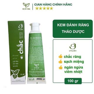 Kem đánh răng thảo dược Chắc -100g - Ơ chuẩn - AN THÁI HƯNG - An Thái Hưng