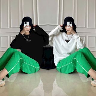 Sét tay dài ống rộng thêu QC