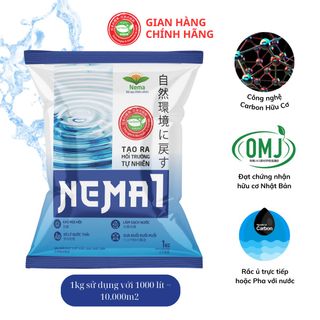 Phân bón hữu cơ Carbon NEMA 1 xử lý mùi hôi chuồng trại, nước thải chăn nuôi (loại 1Kg quy mô 10000m2 ) giá sỉ