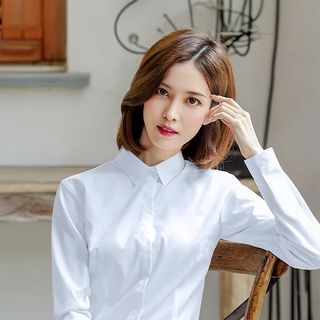 ÁO SƠ MI TAY DÀI BIG SIZE CHIẾT EO AB0480