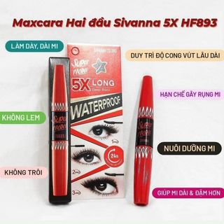 Mascara Hai Đầu Sivanna Super Model 5X Long HF893