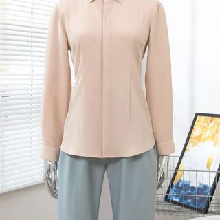 ÁO SƠ MI TAY DÀI CHIẾT EO AB0408