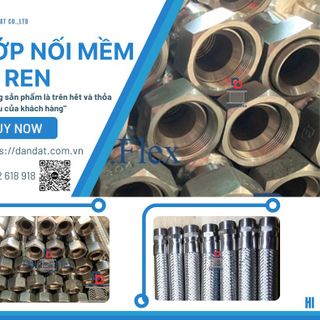 Khớp Nối Mềm Inox Nối Ren, Khớp nối mềm nối bích chịu nhiệt, Khớp nối mềm inox 304 – inox 316 nối ren