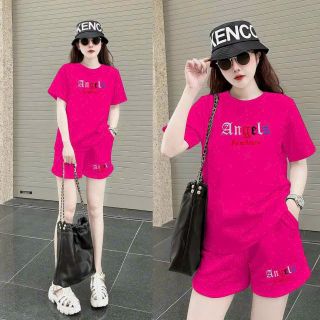 Sét ngắn thêu logo cotton cao cấp