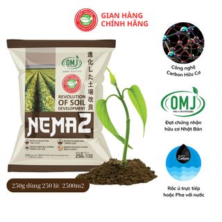 Phân bón hữu cơ Carbon NEMA 2 khử chua hạ phèn, làm giàu cho đất, nâng cao chất lượng nông sản (loại 0,25KG dùng cho 2500m2) giá sỉ