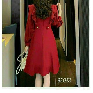 Đầm dự tiệc thiết kế dáng xoè dự tiệc chất liệu cotton lạnh, mềm mại, sang trong,thanh lịch D12