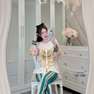 Tiểu thư LATIN NHÉ CẢ NHÀ Bộ Đồ Ngủ Nữ Pijama Đồ Mặc Nhà Latin Cao Cấp giá sỉ