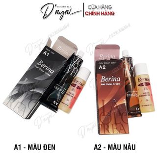 Thuốc Nhuộm Tóc Berina Thái Lan 60g ( màu nâu / đen/ nâu đỏ )