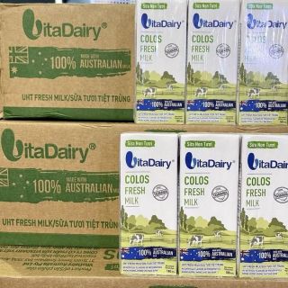 ￼Sữa non tươi Vitadairy ColosFresh Milk 180ml [Thùng 24 hộp] giá sỉ