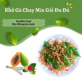 Khô gà chay nhà làm 200g dùng cho ăn chay và ăn mặn, ăn healthy, tiện lợi dễ kết hợp với món ăn