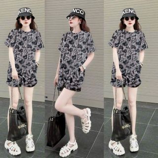 Sét hoạ tiết gấu cotton QC