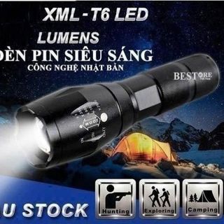ĐÈN PIN LED SIÊU SÁNG T6 ZOOM FULL BOX (T100)