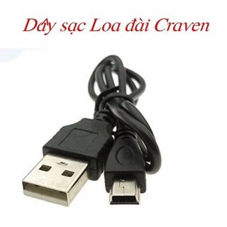 Dây sạc dùng cho loa đài craven giá sỉ