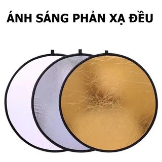 Tấm Hắt Sáng 2in1 Tròn KT 30-110cm - Miếng Bạt Phản Quang Chụp Ảnh & Quay Phim Studio