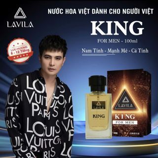 Nước hoa nam KING LAVILA 100ml cao cấp hương thơm chuẩn Pháp lưu hương từ 8-12 tiếng giá sỉ