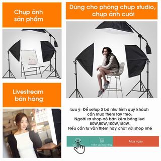 Đèn Softbox 50x70cm Chuyên Nghiệp cho Chụp Ảnh, Quay Phim & Livestream