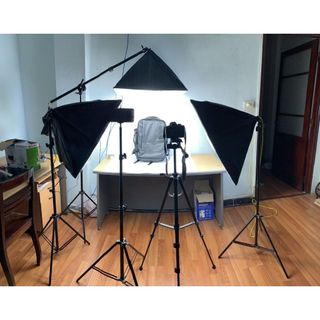 Đèn Softbox 50x70cm Chuyên Nghiệp cho Chụp Ảnh, Quay Phim & Livestream