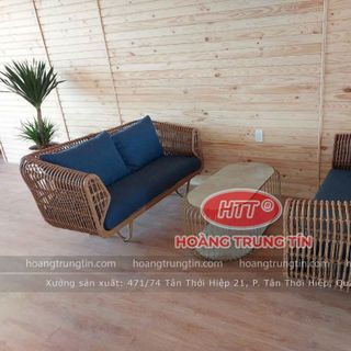 Sofa nhựa giả mây cao cấp bàn ghế cafe mây nhựa giá rẻ