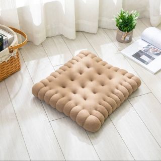 Bệt ngồi bệt hình bánh quy chất liệu nỉ nhung cao cấp