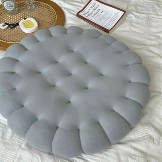Bệt ngồi bệt hình bánh quy chất liệu nỉ nhung cao cấp