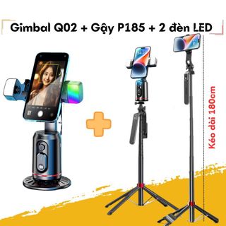 Gimbal Q02 360° Tự Động Xoay Chống Rung cho Điện Thoại - Hoàn Hảo cho Vlog & Livestream