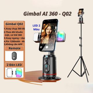 Gimbal Q02 360° Tự Động Xoay Chống Rung cho Điện Thoại - Hoàn Hảo cho Vlog & Livestream giá sỉ