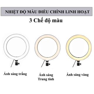Đèn Livestream LED 3 Màu - Kích thước 26cm, 30cm, 33cm, 36cm, 45cm, 54cm