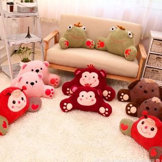 Đệm tựa lưng ghế văn phòng ,tựa lưng eo ghế xe hơi , gối tựa lưng hình thú ngộ nghĩnh , trang trí ô tô , văn phòng