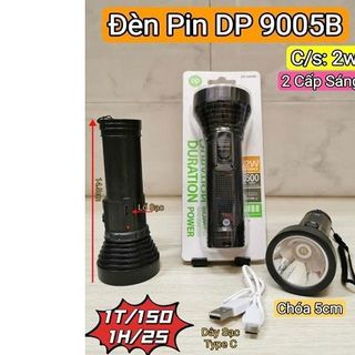 ĐÈN PIN CẦM TAY SẠC USB DP 9005B
