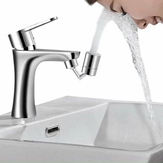 ￼ĐẦU NỐI TĂNG ÁP VÒI NƯỚC bồn rửa chén bát bồn lavabo rửa mặt (Xoay 720 độ) thiết kế thông minh với 2 chế độ nước chảy giá sỉ