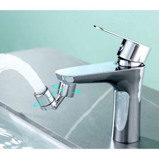 ĐẦU NỐI TĂNG ÁP VÒI NƯỚC bồn rửa chén bát bồn lavabo rửa mặt (Xoay 720 độ) thiết kế thông minh với 2 chế độ nước chảy
