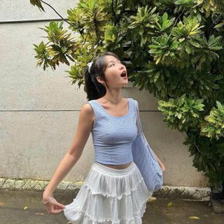 [SHOPPUMI] CHÂN VÁY ĐŨI TẦNG VIỀN BÈO NGẮN NHIỀU MÀU FREESIZE THỜI TRANG NỮ PUMI 15785