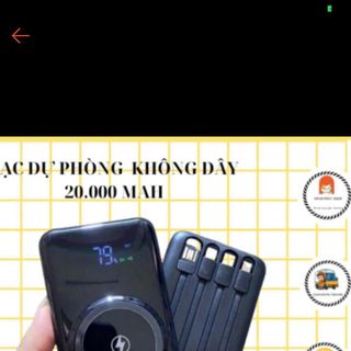 Sạc dự phòng 20000mah giá sỉ