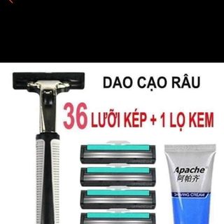 Set 36 lưỡi cạo râu kèm kem