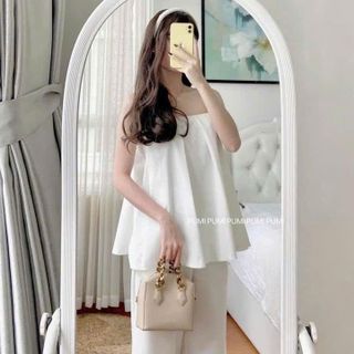 [SHOPPUMI] QUẦN CULLOTES DÀI 2 MÀU ĐEN VÀ TRẮNG KEM CÓ SIZE SML DỄ PHỐI ĐỒ PUMI 16275