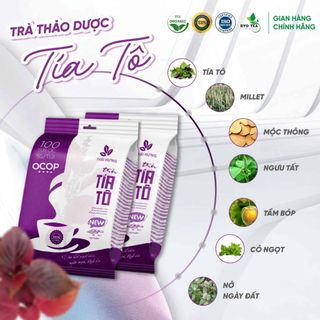 Trà tía tô An Thái Hưng 7 vị giúp giảm đau xương khớp, hạ và ổn định acid uric, tăng sức đề kháng, đẹp da