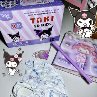 THÙNG 100 KHẨU TRANG 5D TAKI CHO BÉ